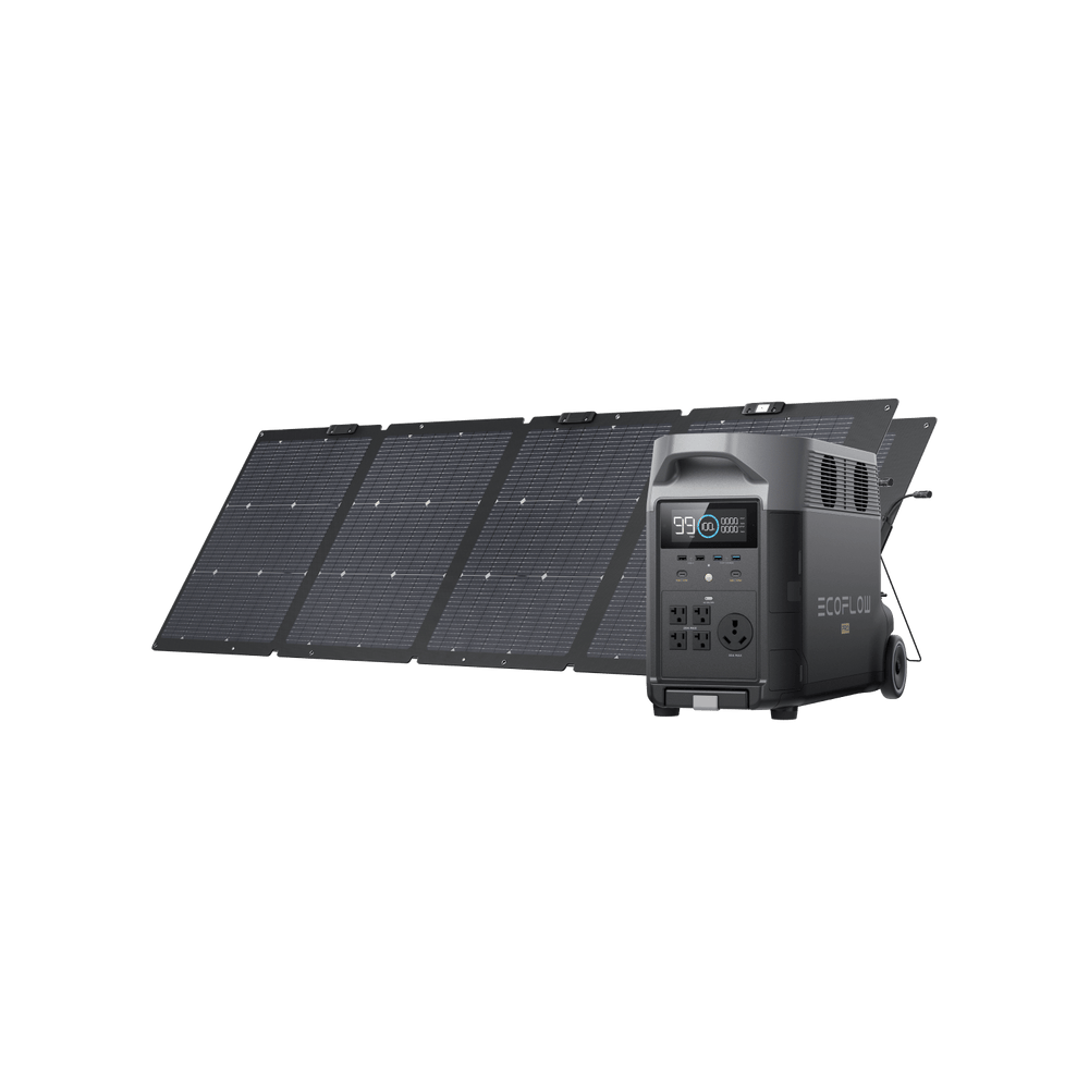 EcoFlow US DP DELTA Pro + 2*220W Portable Solar Panel EcoFlow DELTA Pro Portable Power Station