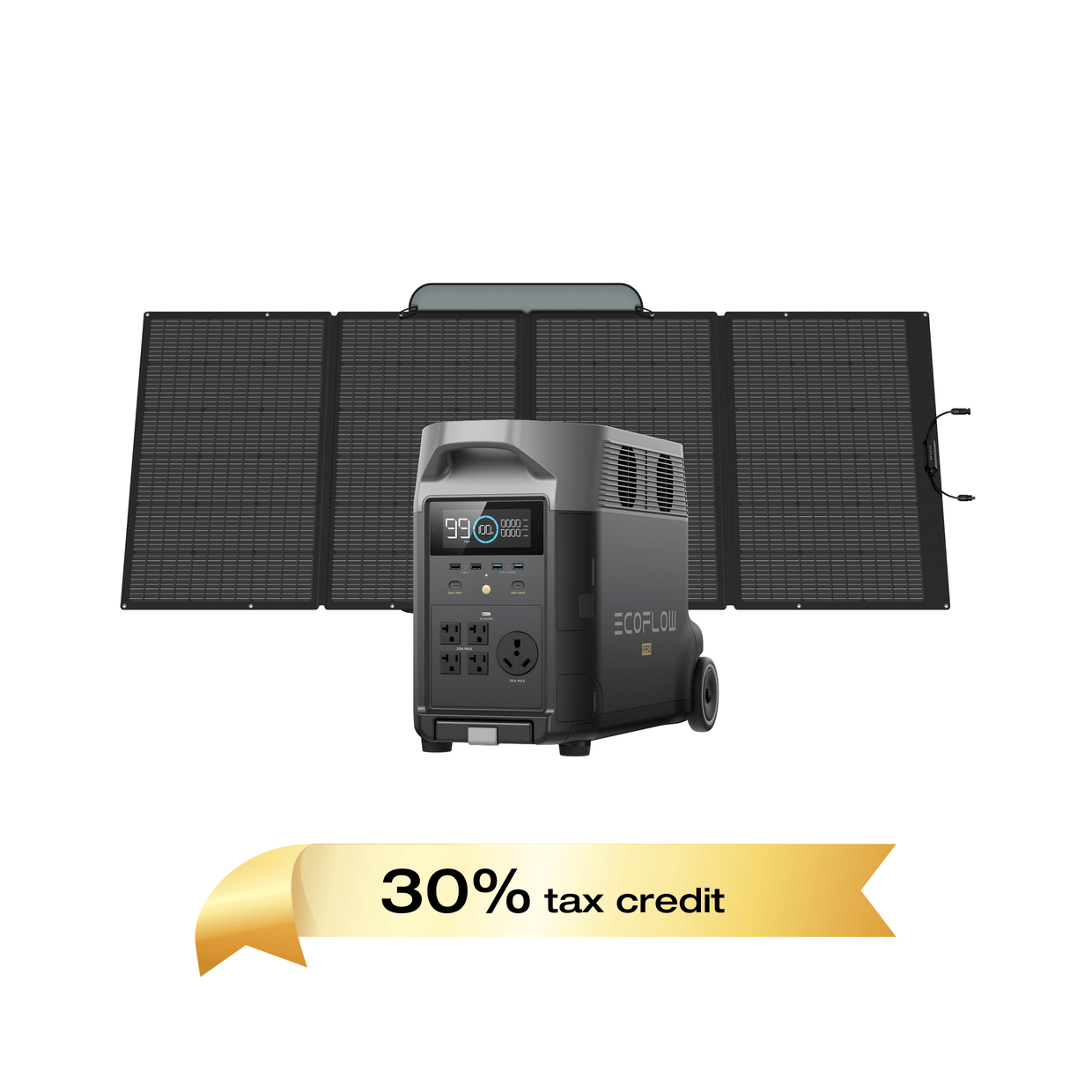 EcoFlow US DP DELTA Pro + 400W Portable Solar Panel EcoFlow DELTA Pro Portable Power Station