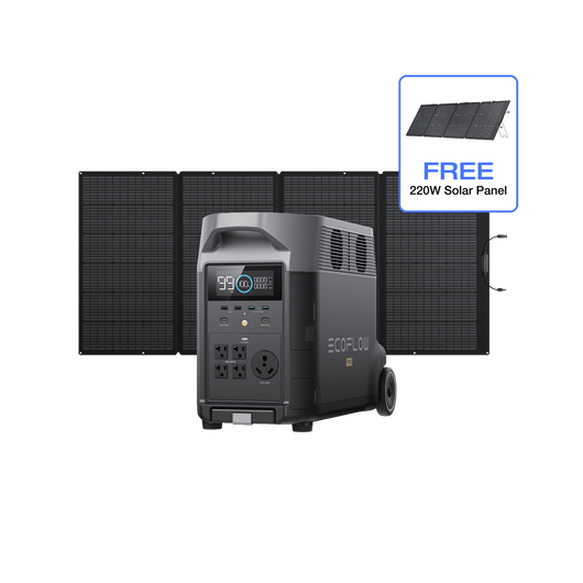 EcoFlow US DP DELTA Pro + 400W Portable Solar Panel + Free 220W Solar Panel EcoFlow DELTA Pro Portable Power Station