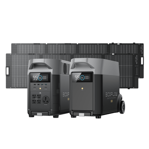EcoFlow US DP DELTA Pro + DELTA Pro Smart Extra Battery + 2 x 220W Solar Panel EcoFlow DELTA Pro Portable Power Station