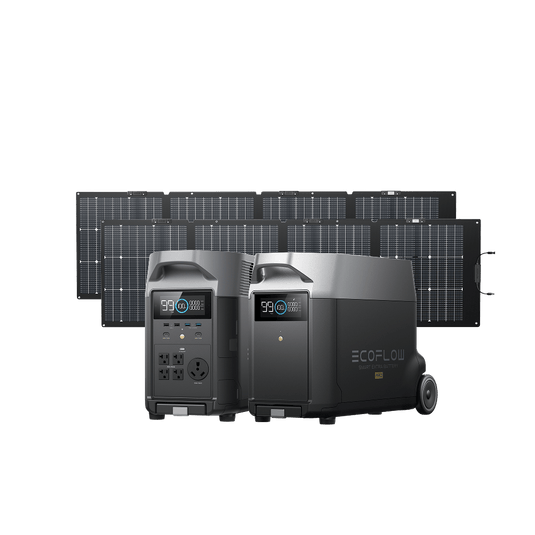 EcoFlow US DP DELTA Pro + DELTA Pro Smart Extra Battery + 2 x 220W Solar Panel EcoFlow DELTA Pro Portable Power Station