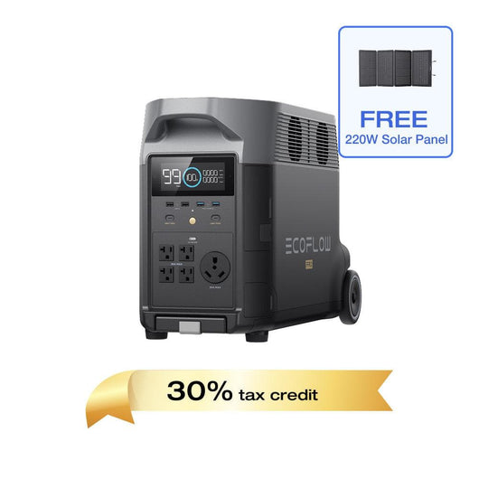 EcoFlow US DP DELTA Pro + Free 220W Portable Solar Panel EcoFlow DELTA Pro Portable Power Station