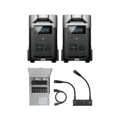 EcoFlow US DP (Members-only) 2*DELTA Pro + Double Voltage Hub + Transfer Switch EcoFlow DELTA Pro Portable Power Station