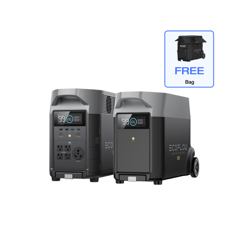 EcoFlow US DP (Members-only) DELTA Pro + DELTA Pro Smart Extra Battery + Free Bag EcoFlow DELTA Pro Portable Power Station