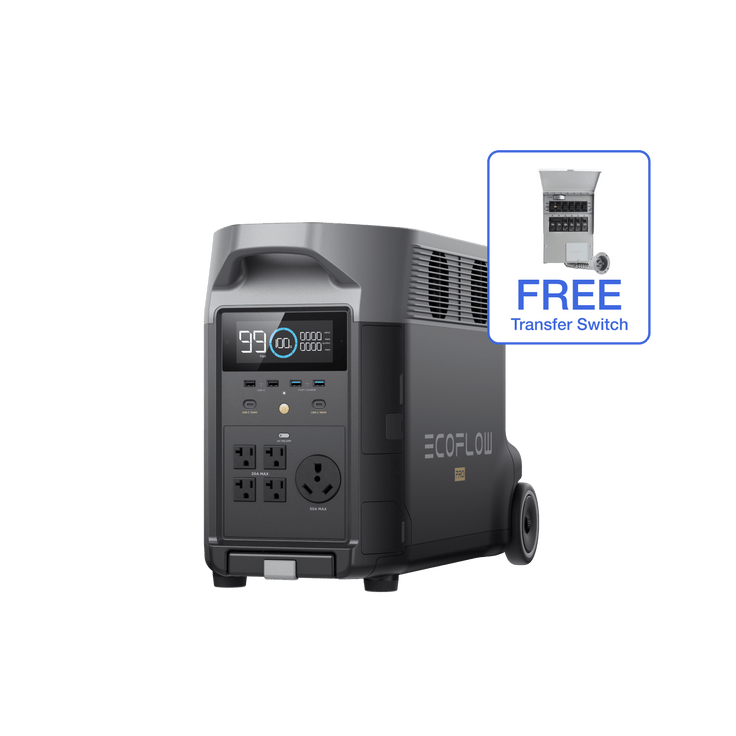 EcoFlow US Standalone DELTA Pro Portable Power Station + Free Transfer Switch EcoFlow DELTA Pro Portable Power Station