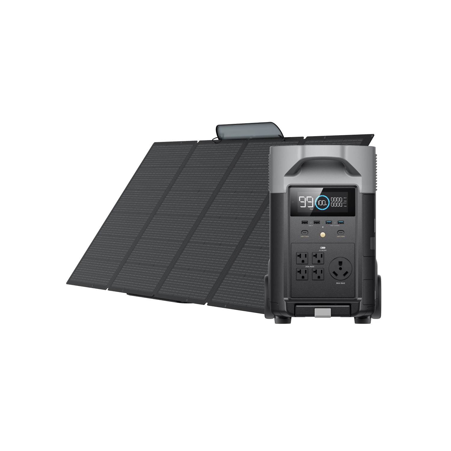EcoFlow DELTA 2 + 400W Portable Solar Panel
