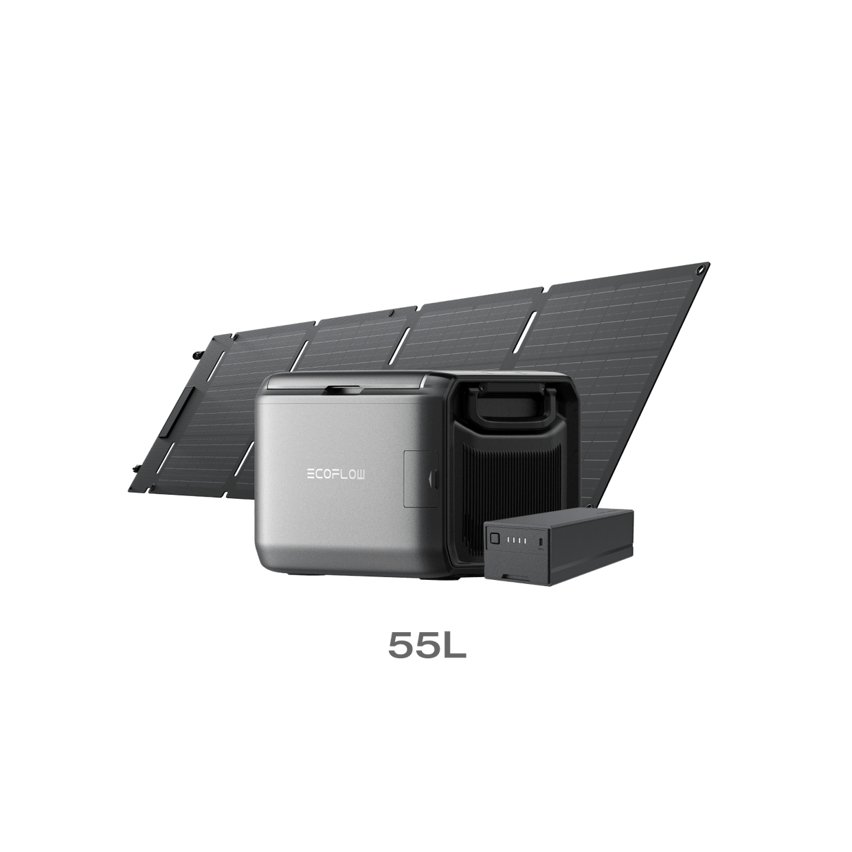 EcoFlow US app only 55L / GLACIER Plug-in Battery + 60W Solar Panel EcoFlow GLACIER Classic Portable Fridge Freezer - APP Only
