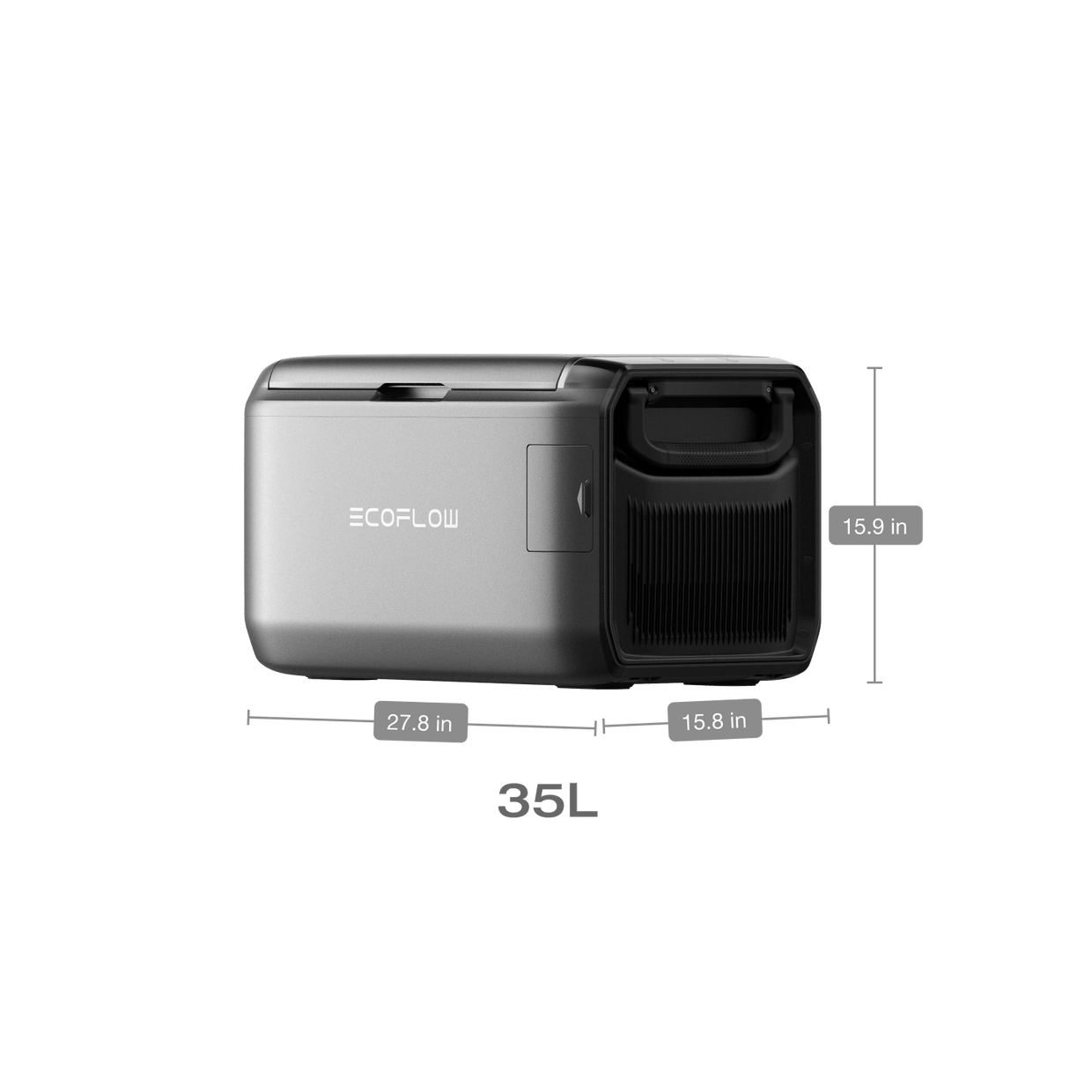 EcoFlow US GLACIER Classic 35L / Without Plug-in Battery EcoFlow GLACIER Classic Portable Fridge Freezer