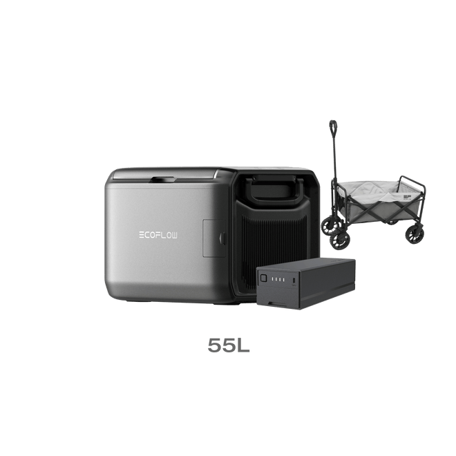 EcoFlow US GLACIER Classic 55L / GLACIER Plug-in Battery EcoFlow GLACIER Classic Portable Fridge Freezer