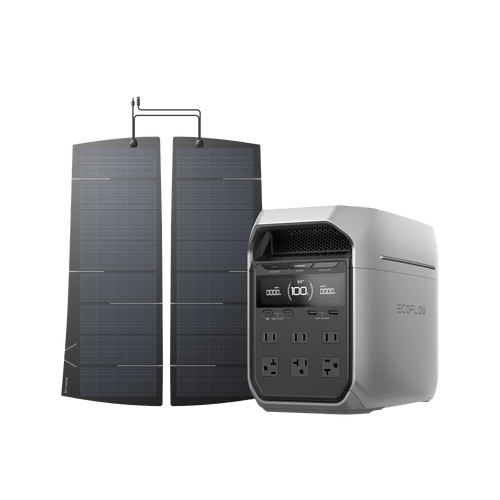 EcoFlow US Solar Panels DELTA 3 Plus + Tesla Model Y 290W EV Solar Panel EcoFlow HeatGuard Solar Film