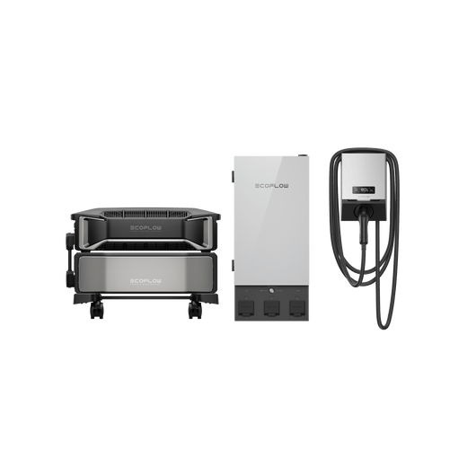 EcoFlow US Solar Panels DELTA Pro Ultra + Smart Home Panel 2 + EcoFlow Power Pulse EV Charger EcoFlow PowerPulse EV Charger (9.6kW)