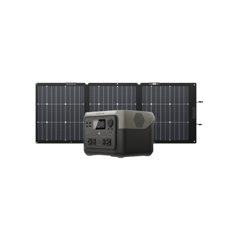 Load image into Gallery viewer, EcoFlow US Bundle EcoFlow RIVER 2 Max Solar Generator (PV160W)
