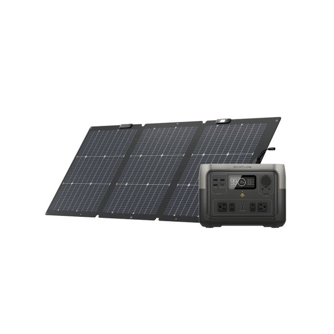 EcoFlow US Bundle (Members-only) RIVER 2 Max + 160W Portable Solar Panel*1 EcoFlow RIVER 2 Max Solar Generator (PV160W)