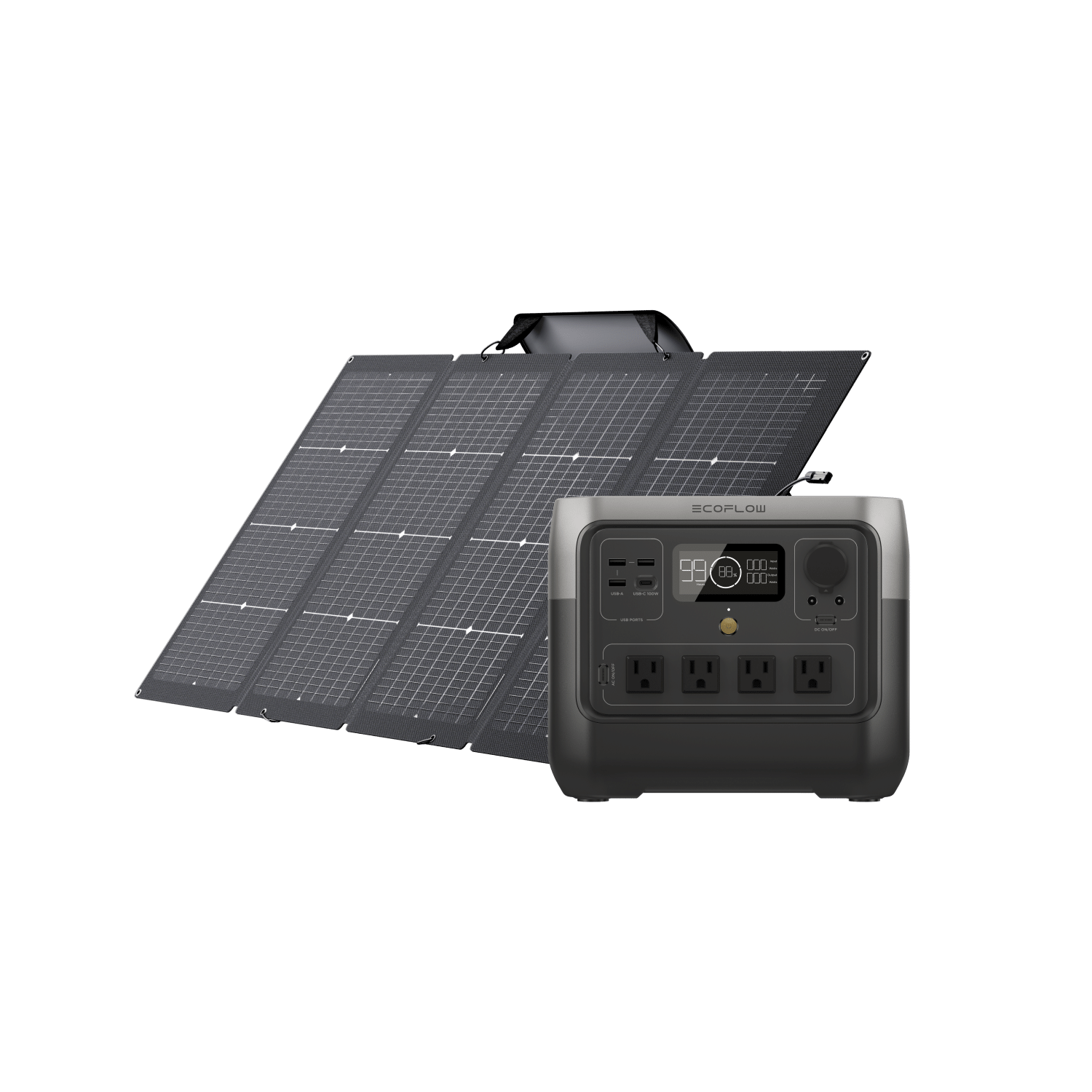 EcoFlow RIVER 2 Pro Solar Generator (PV220W) | RIVER 2 Pro + 220W ...