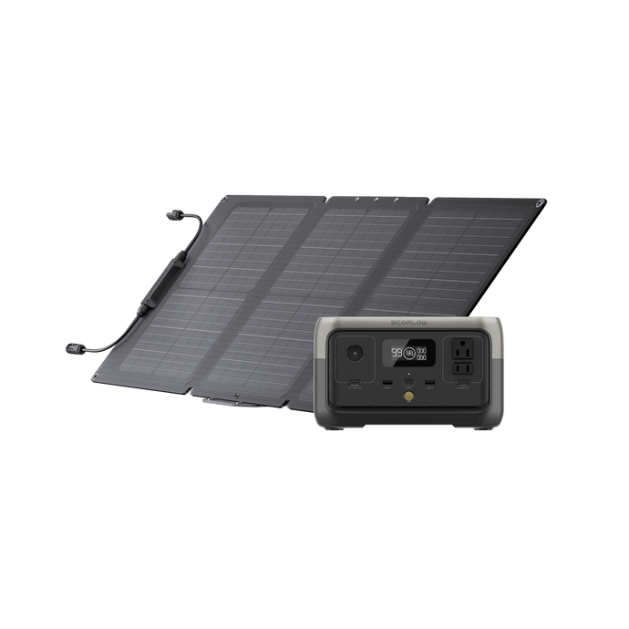 EcoFlow US Bundle 1 EcoFlow RIVER 2 Solar Generator (PV60W)