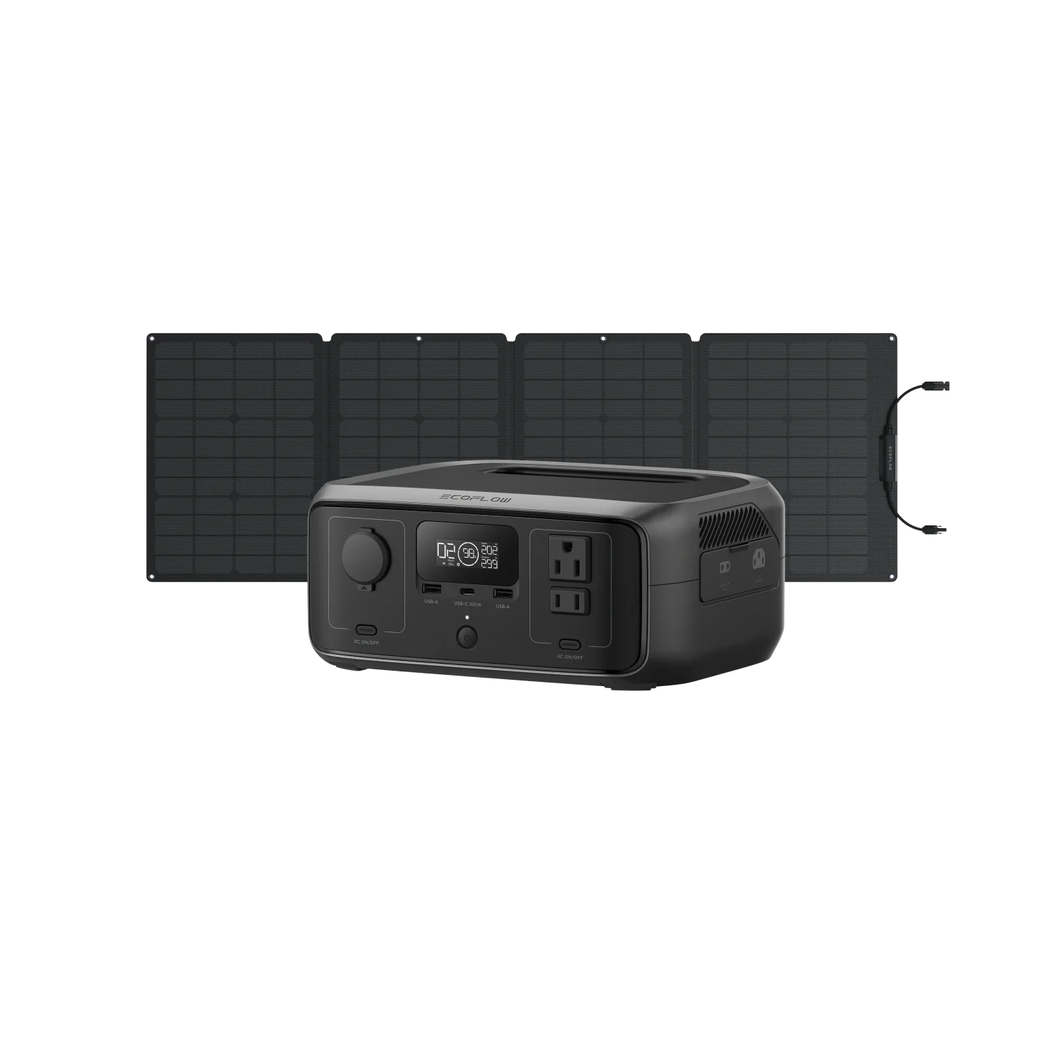 EcoFlow US R3 RIVER 3 + 110W Solar Panel EcoFlow RIVER 3 Portable Power Station