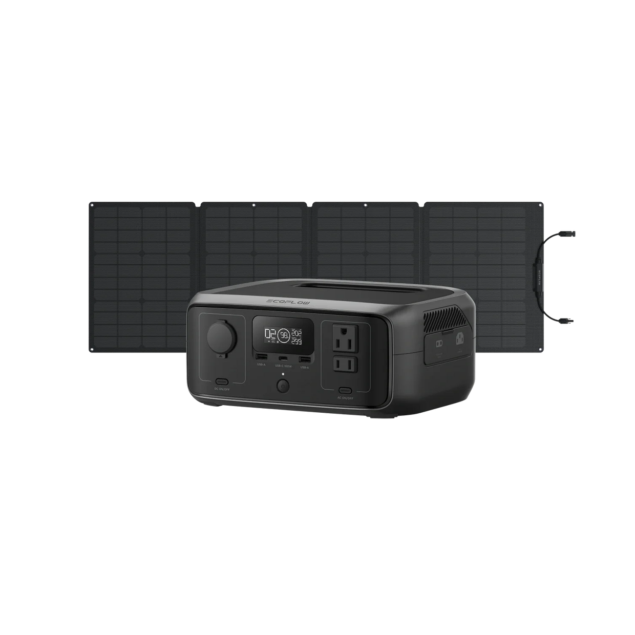 EcoFlow US R3 RIVER 3 + 110W Solar Panel EcoFlow RIVER 3 Portable Power Station
