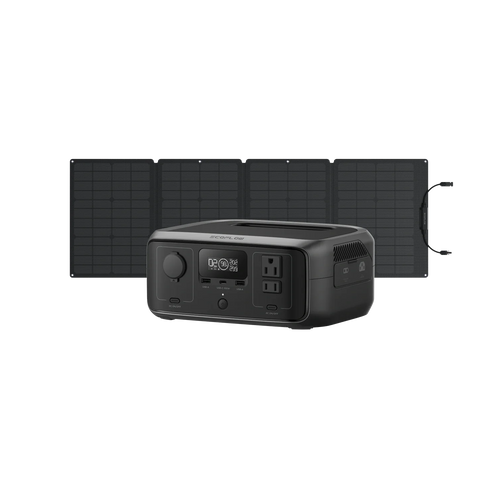 EcoFlow US R3 RIVER 3 + 110W Solar Panel EcoFlow RIVER 3 Portable Power Station