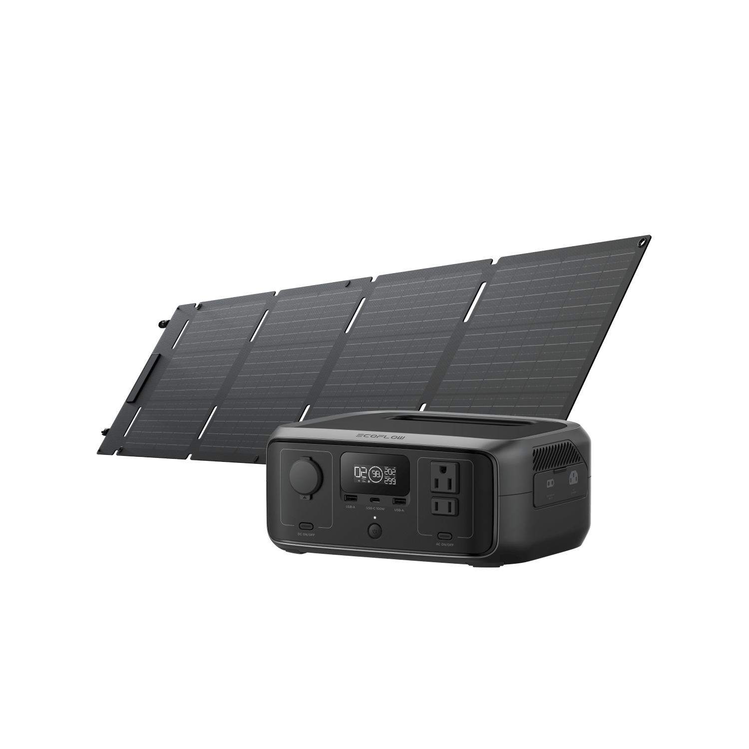 EcoFlow US R3 RIVER 3 + 60W Solar Panel EcoFlow RIVER 3 Portable Power Station
