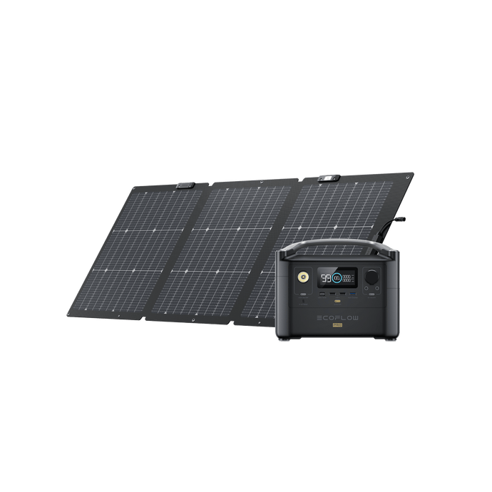 EcoFlow US Bundle 1*160W + RIVER Pro EcoFlow RIVER Pro Solar Generator (PV160W)