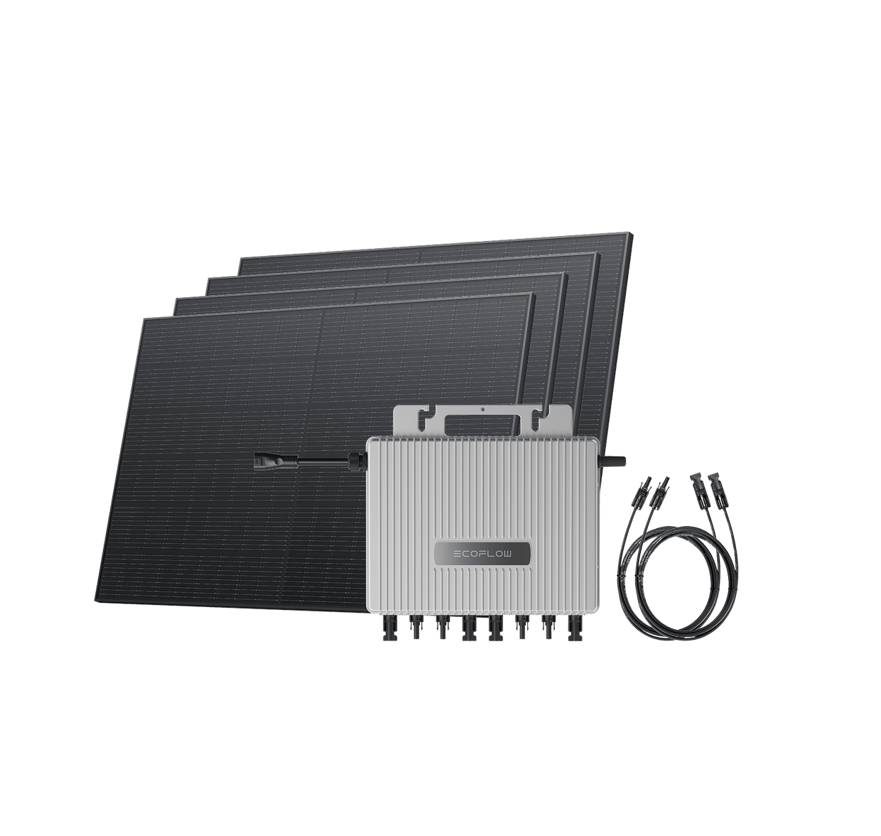 EcoFlow US BKW-microinverter STREAM Microinverter + 4 × 400W Rigid Solar Panels EcoFlow STREAM Microinverter