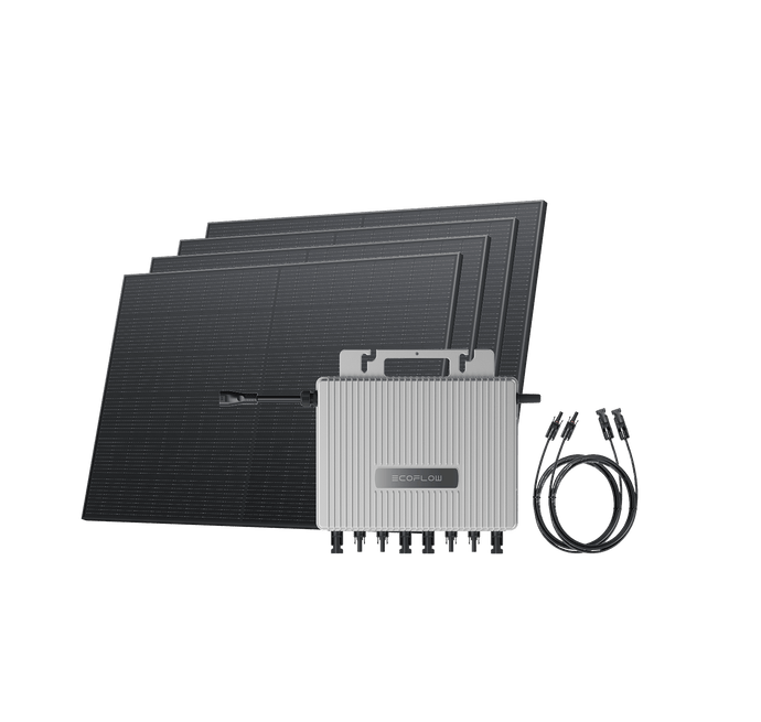 EcoFlow US BKW-microinverter STREAM Microinverter + 4 × 400W Rigid Solar Panels EcoFlow STREAM Microinverter