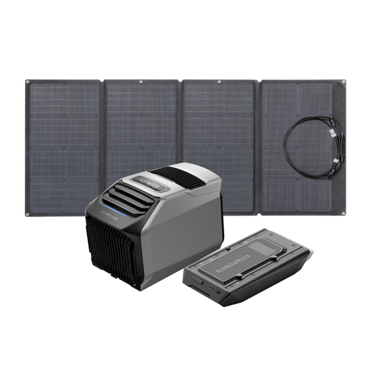 EcoFlow US EcoFlow WAVE 2 + Add-on Battery + 160W Portable Solar Panel EcoFlow WAVE 2 + Add-on Battery Bundle