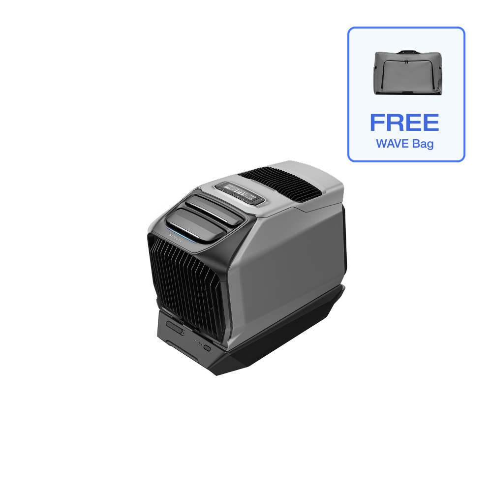 EcoFlow US WAVE 3 WAVE 3 Portable Air Conditioner + Add-on Battery + Free WAVE series bag EcoFlow WAVE 3 Portable Air Conditioner + Add-on Battery + Free WAVE series bag- Flash Sale (Copy)