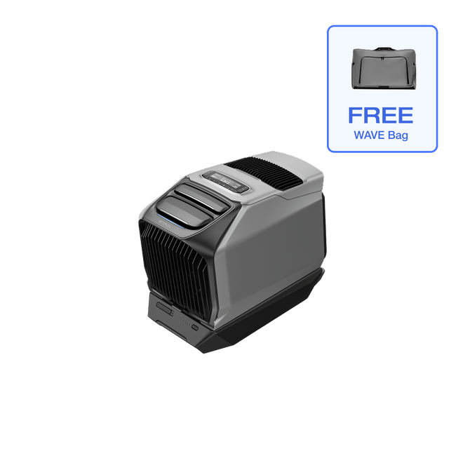 EcoFlow US WAVE 3 WAVE 3 + Add-on Battery + Free Bag EcoFlow WAVE 3 Portable Air Conditioner with Heater