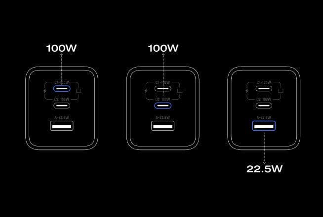 3 Devices Charging at Once