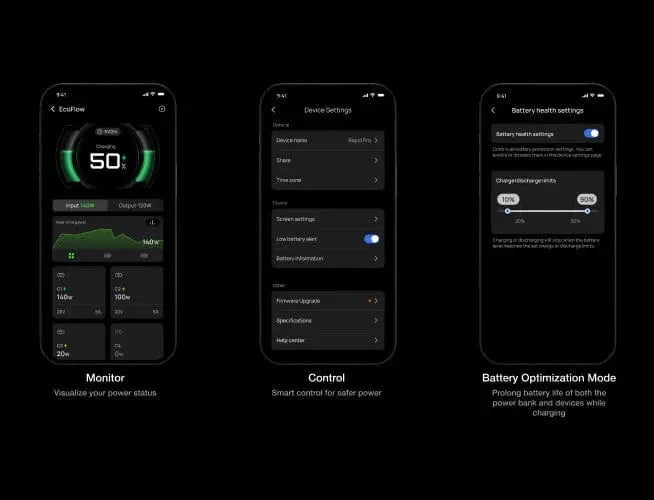 In-app Power Management & Customisation