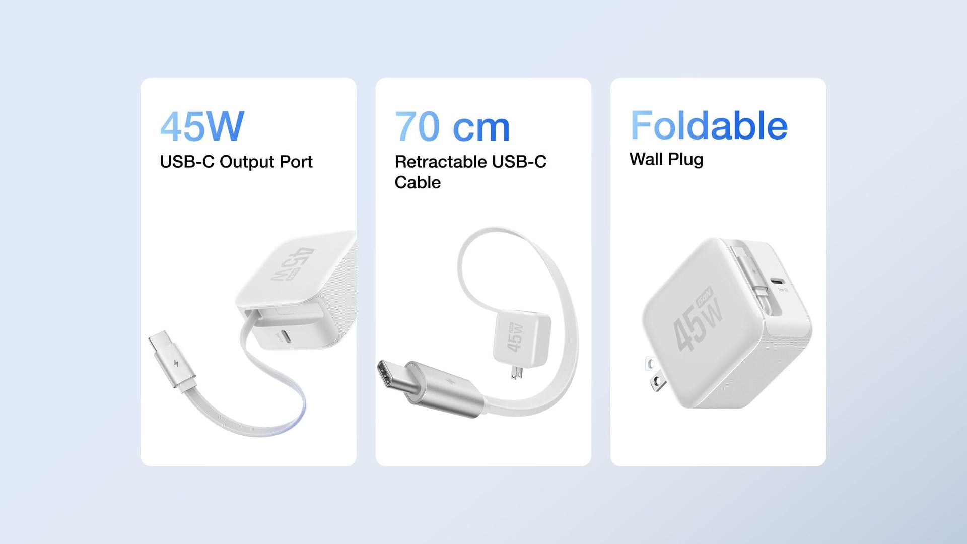 Thiết kế All-in-one tiện lợi của củ sạc nhanh EcoFlow RAPID 45W