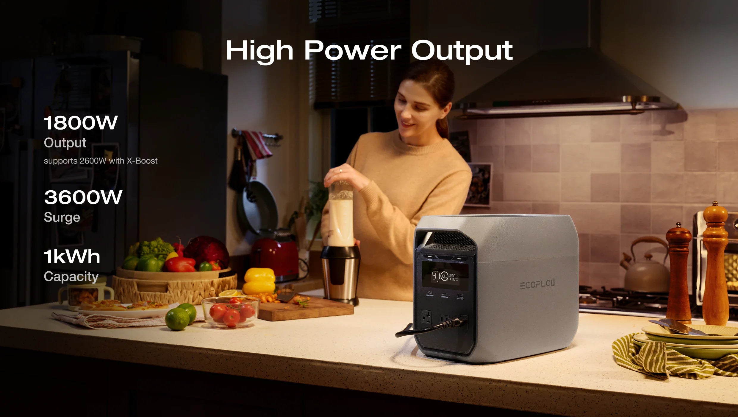EcoFlow DELTA 3 Classic Portable Power Station (1024Wh)