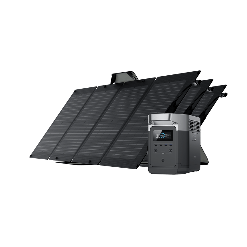 Load image into Gallery viewer, Ecoflow US Bundle DELTA (1300) / 3*110W EcoFlow DELTA + 110W Portable Solar Panel
