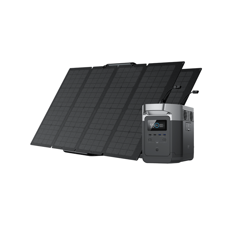 Load image into Gallery viewer, EcoFlow US Bundle DELTA (1300) / 2*160W EcoFlow DELTA + 160W Portable Solar Panel
