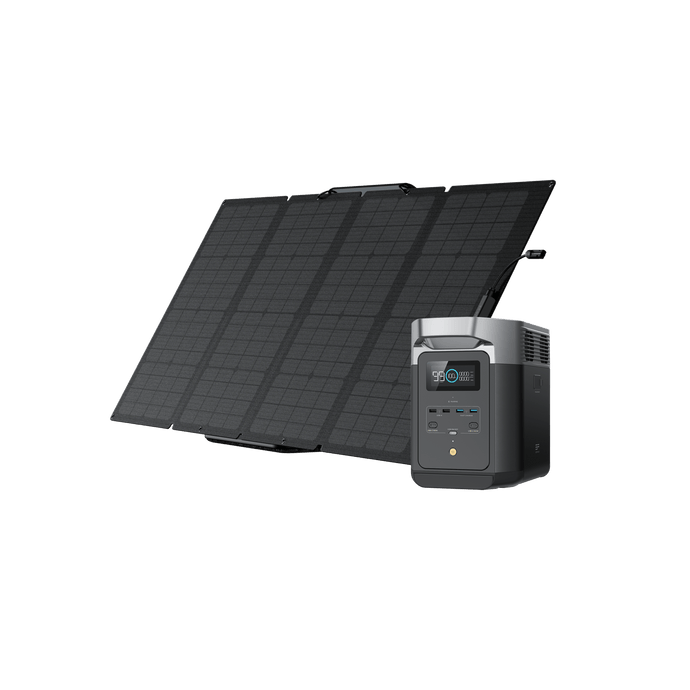 EcoFlow US Bundle 1*160W + DELTA 2 EcoFlow DELTA 2 + 160W Portable Solar Panel