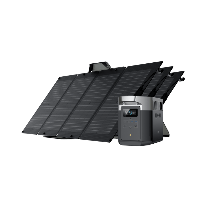 Load image into Gallery viewer, EcoFlow US Bundle DELTA Max (2000) / 3*110W EcoFlow DELTA Max + 110W Portable Solar Panel
