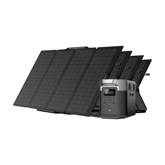 EcoFlow US Bundle DELTA Max (2000) / 4*160W EcoFlow DELTA Max + 160W Portable Solar Panel