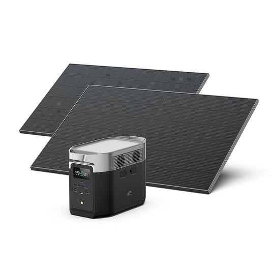 EcoFlow US 2000 EcoFlow DELTA Max Portable Power Station + 2*400W Rigid Solar Panel