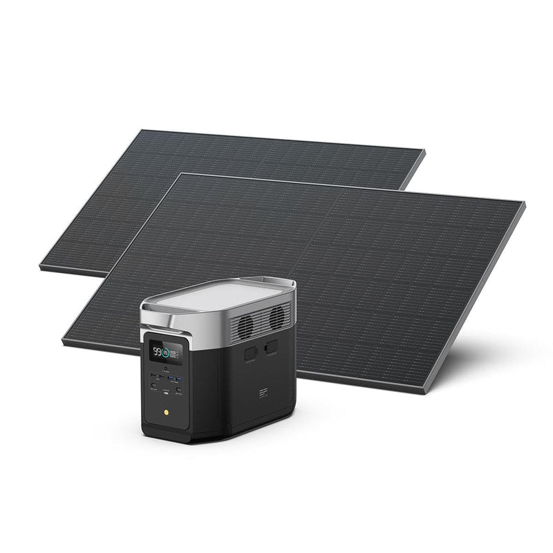 Load image into Gallery viewer, EcoFlow US 2000 EcoFlow DELTA Max Portable Power Station + 2*400W Rigid Solar Panel
