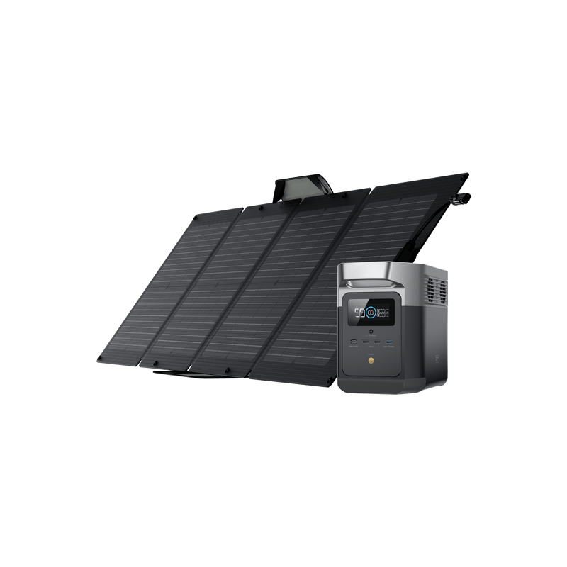 Load image into Gallery viewer, EcoFlow US Bundle 1*110W + DELTA mini EcoFlow DELTA mini + 110W Portable Solar Panel
