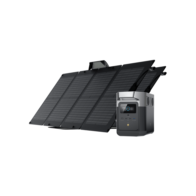 Load image into Gallery viewer, EcoFlow US Bundle 2*110W + DELTA mini EcoFlow DELTA mini + 110W Portable Solar Panel

