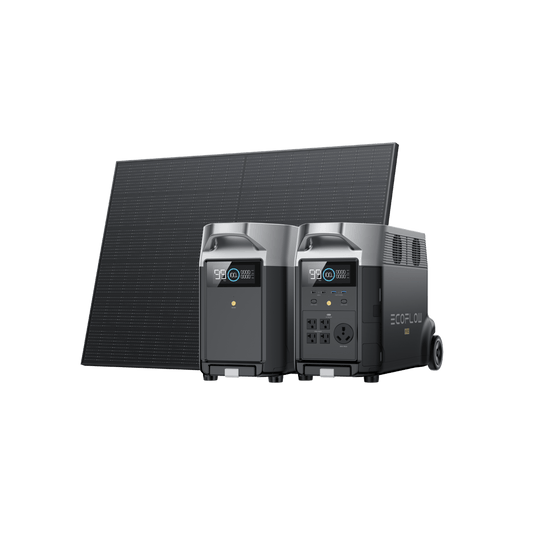 EcoFlow US Bundle EcoFlow DELTA Pro Portable Power Station + 400W Rigid Solar Panel + DELTA Pro Smart Extra Battery