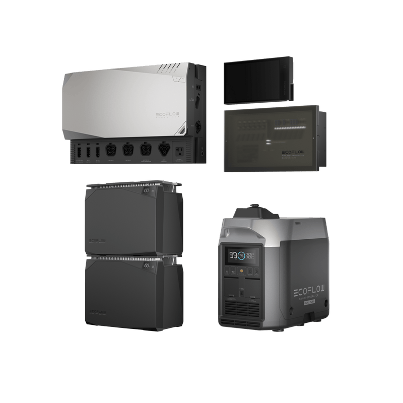 Load image into Gallery viewer, EcoFlow US 4kw EcoFlow Power Kits(Independence Kit) + Smart Generator (Dual Fuel)
