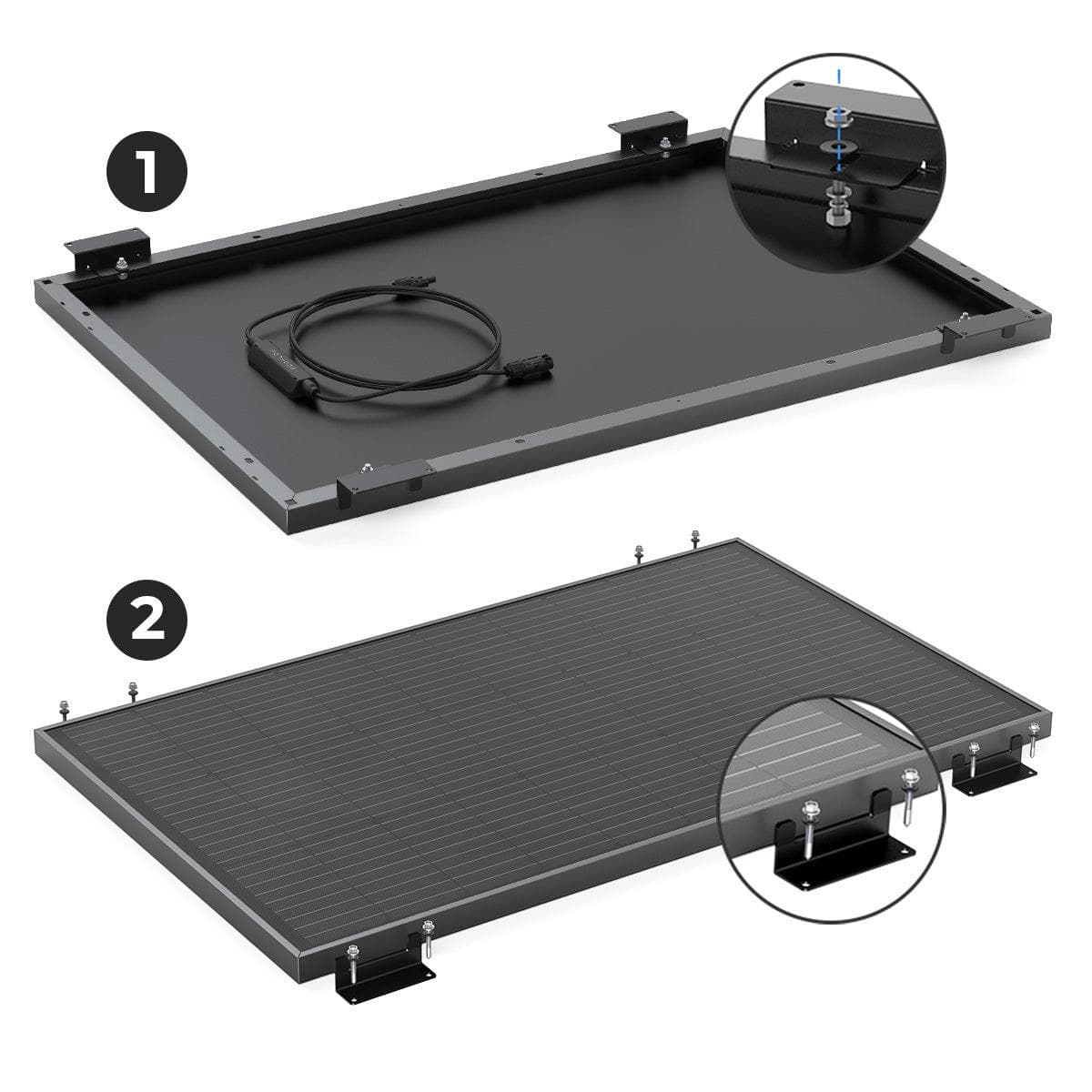 EcoFlow US EcoFlow Rigid Solar Panel Mounting Feet
